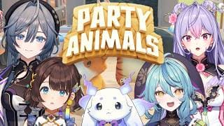 【Party Animals】#あやかき で仲良く乱闘🔥👊🏻【にじさんじ/司賀りこ/珠乃井ナナ/綺沙良/ルンルン/梢桃音】
